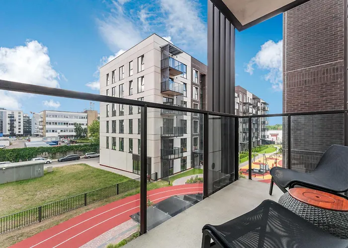 公寓 50m2 Near Japanese Garden - 4th Floor 维尔纽斯